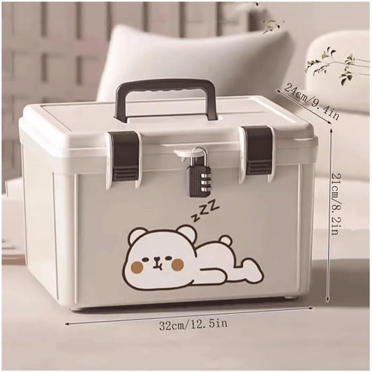 Caisses à Outils Boîte à Outils Scellée Domestique, Boîte Mot De Passe Main, Rangement Organisée For étudiants, Documents Importants