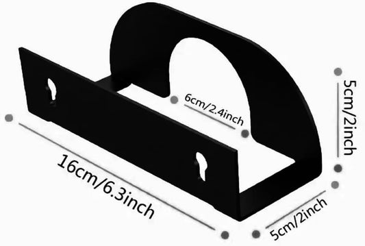 Power Tool Holder, Metal Tool Rack, Wall-Mounted Heavy Duty Design, Wear-Resistant Storage System, Garage Organizer For Angle Grinder, Polishing Machine, 6.29x1.96x1.96 Inches