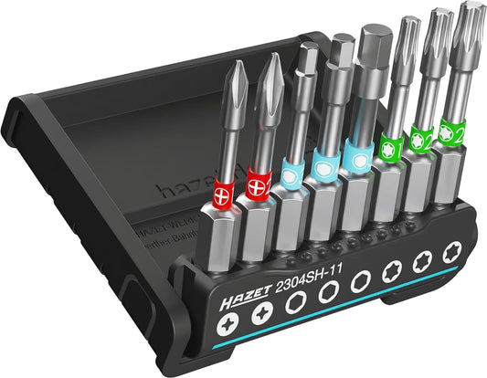 HAZET - Smart Holder 2304SH-12 I Porte-outils 8 Pièces I Sortie : 6,3 (1/4 Pouce) Sortie : Profil à Fente, Profil Cruciforme PH, Profil TORX Intérieur I Réparations, Travaux De Montage