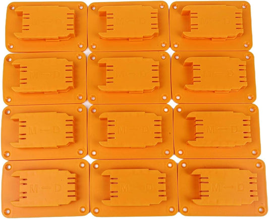 Lot De 3, 8 Ou 12 Porte-outils Muraux Jaunes Pour Perceuse 12 V 20 V Pour Outils électriques, Organiseur En Plastique ABS Avec Vis Pour Garage, Atelier, Rangement (lot De 3, 8 Ou 12 Pièces)