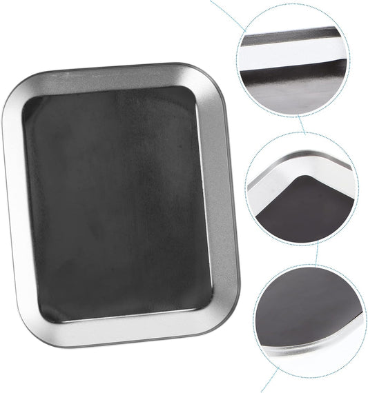 Ciieeo Plateau Magnétique Carré Anti-rayures En Métal Argenté Support Magnétique Pratique Pour Pièces Et Outils Pour Rangement Atelier