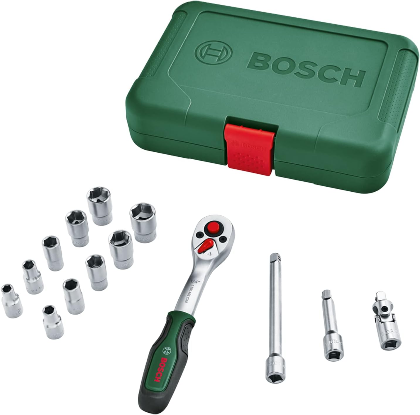 Set D’outils à Main « Mobility » 26 Pièces Bosch (compact Et Facile à Transporter Pour Travaux DIY ; Choix Idéal Pour La Route ; Cliquet 1/4" ; Pince Universelle ; Tournevis Universel ; Sac En Tissu)
