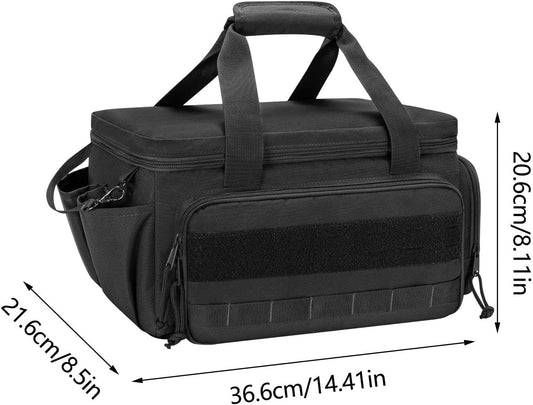 Genérico Tool Bag Organizer, Power Tool Bag, Wide Mouth Tool Bags, Portable 36,6 X 21,6 X 20,6 Cm, 14,41 X 8,5 X 8,11 Pour La Maison, L'atelier Et D'autres Emplois Site Use, Noir, 1 Pièce