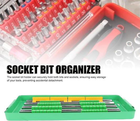 Pilipane Plateau D'organisateur à Douille Portable Rail Du Support De Support De Sobre En Aluminium Lourd Avec Système D'outil Sécurisé à Double Roulement Storage Pour Les Ingénieurs De