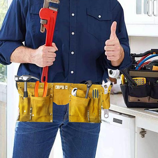 Pochette De Travail,Porte-Outils Portable Robuste - Pochette À Outils Pour Tablier De Travail | Pour Construction Réparation Utilitaire Bricolage Maison Maintenance Atelier Jardin Extérieur