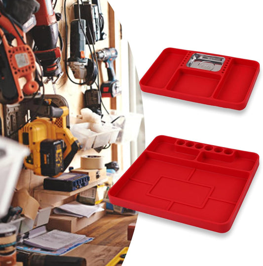 Plateau à Outils En Silicone Souple Pliable Et Facile à Nettoyer Pour Les Techniciens Gestion Efficace Des Outils Dans Les Réparations En Atelier