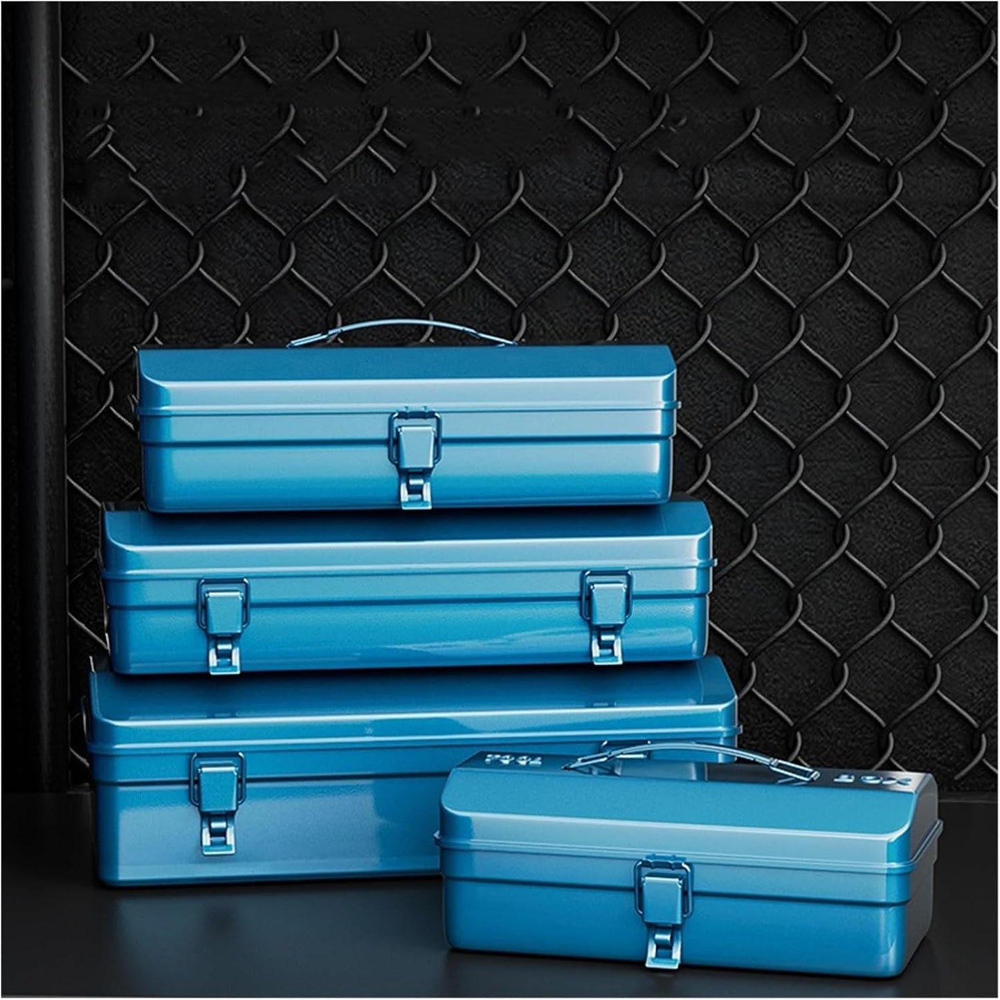 Coffret à Outils Boîte à Outils Avec Loquet En Métal, Boîte, étui De Rangement étanche, Coffre Pliable, Plateau Fourre-tout Léger, Sac Polyvalent(XL)