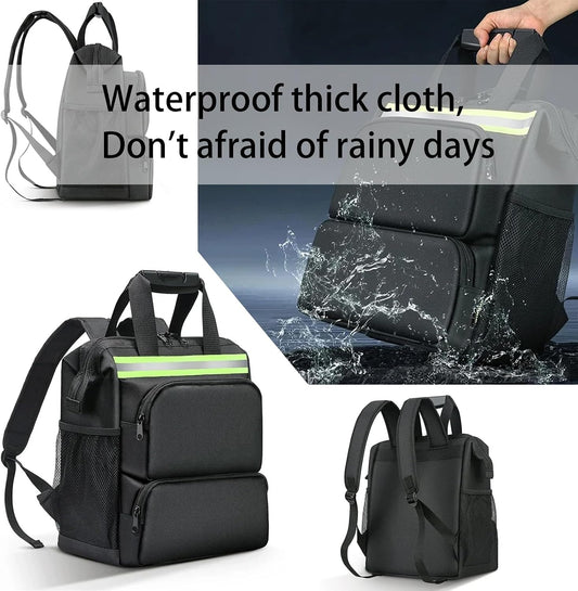 Sac à Dos Multifonction En Tissu Oxford Pour Outils D'électricien - Grande Capacité - Pour Réparation Et Entretien D'appareils électroménagers - Sac à Outils étanche