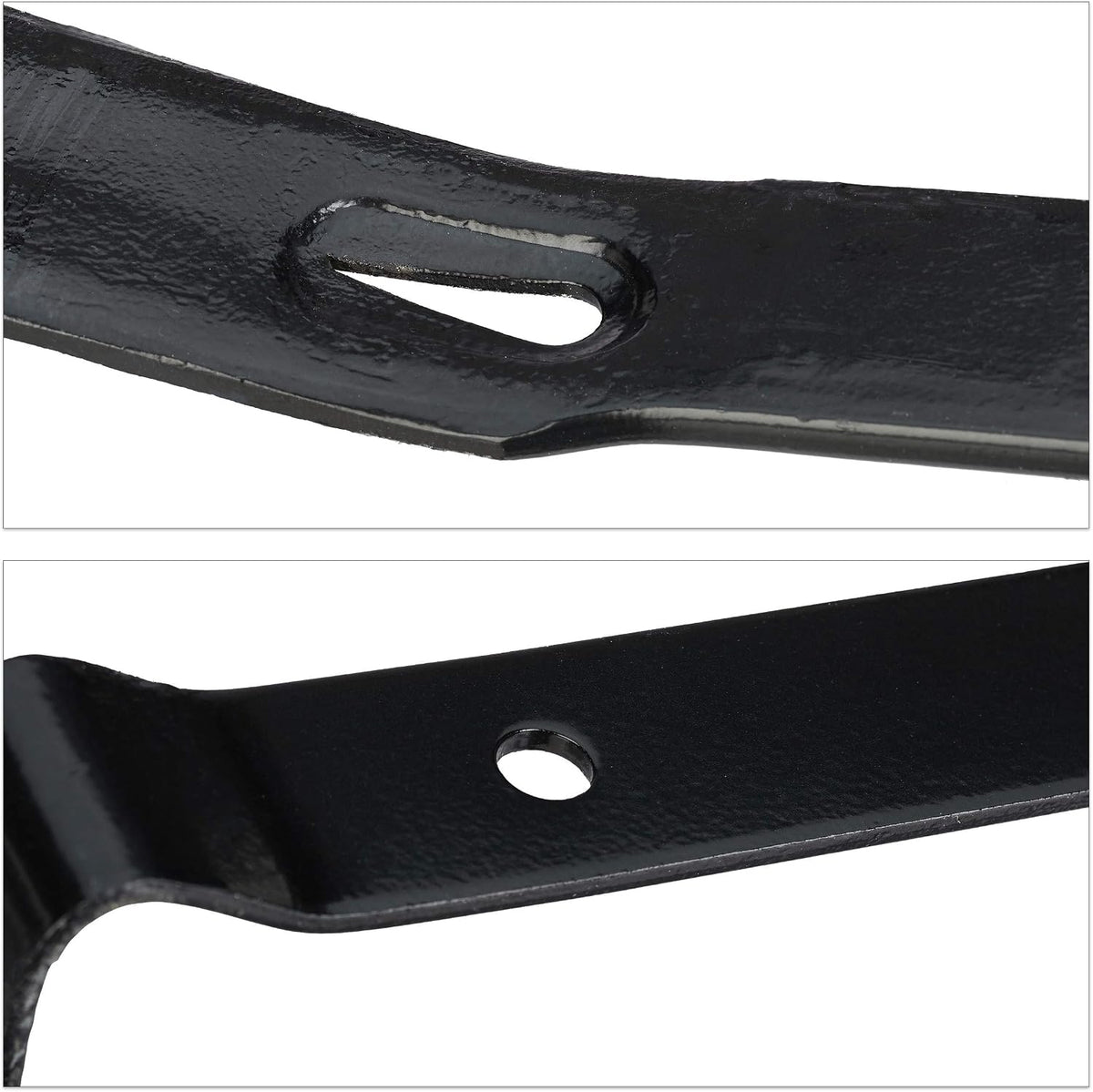 Relaxdays Pied-de-biche Lot De 5 Pièces, Levier Hexagonal, Grand Arrache-clou, En Acier, Noir
