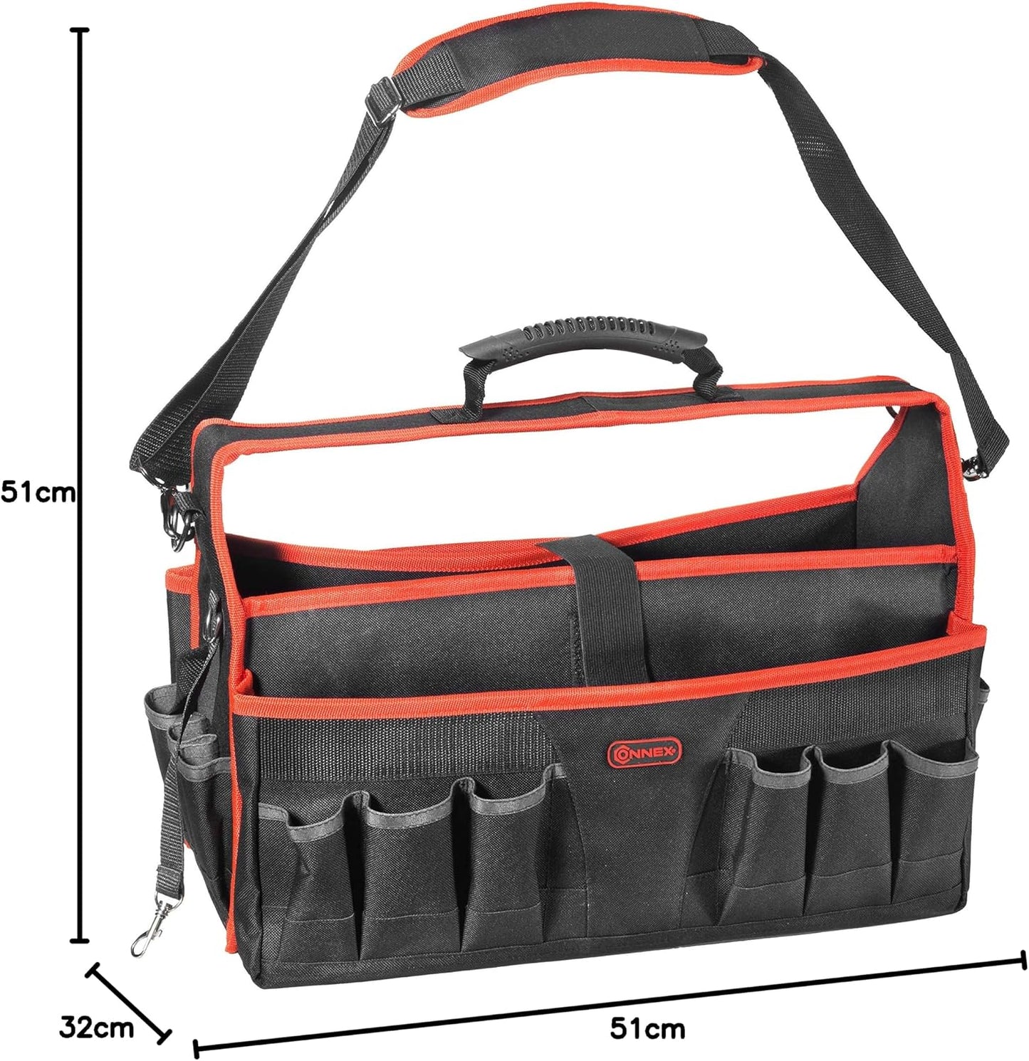 Connex COX952300 Sac à Outils De Charpentier Noir