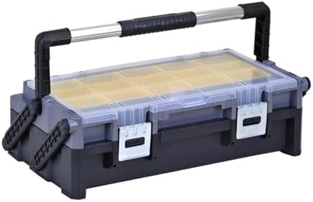 GENERIC Boîtes à Outils Boîte à Outils Pliable Multicouche Boîte De Rangement D'outils à Plusieurs Compartiments Avec Boîte De Pièces Détachable Indépendante Pour La Réparation Du Matériel Boîte De