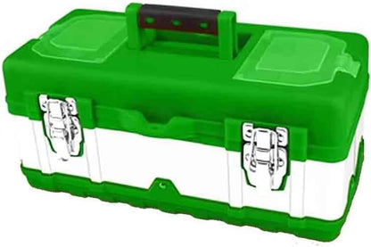  Boîte à Outils En Plastique Portable (vert Foncé, 45 X 24,5 X 20 Cm)