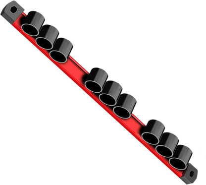  XIAOXIAOYU Organisateur De Tournevis Magnétique | Porte-outils Pour Clés | Support De Rangement Pour Pinces, Clés, Tournevis, Rail De Rangement à 9 Trous Pour Outils à Main