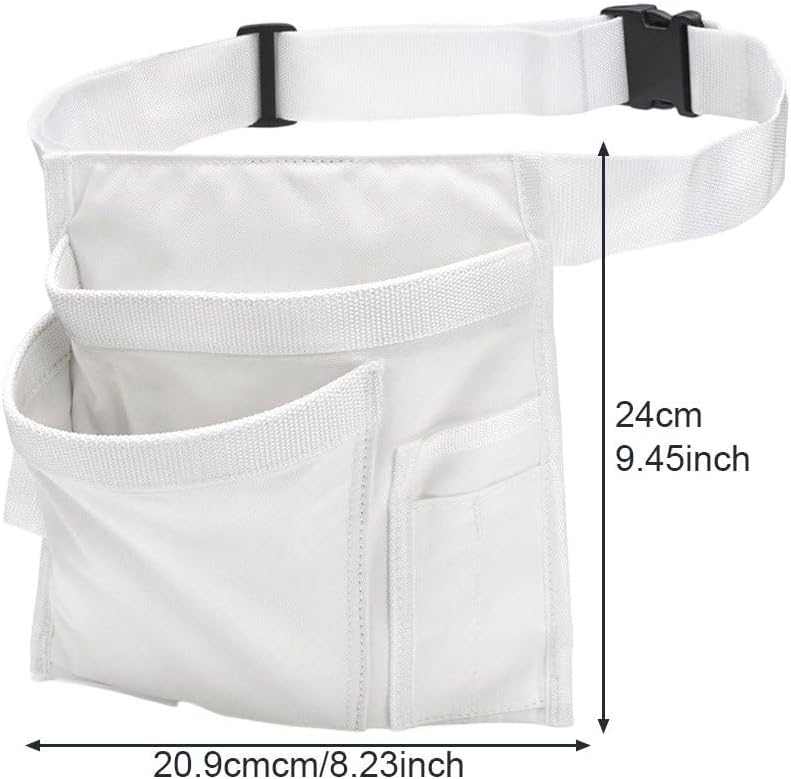  Ceinture Porte-Outils À Poches Multiples En Tissu Oxford, Sacoche Utilitaire Simple Face, Tablier Léger Ajustable Pour Charpentier Jardinier