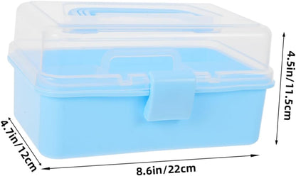  Gatuida Boîte à Outils Plastique à Niveaux Boîte De Rangement Portable Pour Loisirs Créatifs Organisateur De Voyage Pour Maison Et Bureau