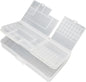  Boîte à Outils Double Couche Durable Avec Plateau Amovible Et Cadre Transparent Pour Un Accès Facile Et Boîte De Rangement Portable Transparente