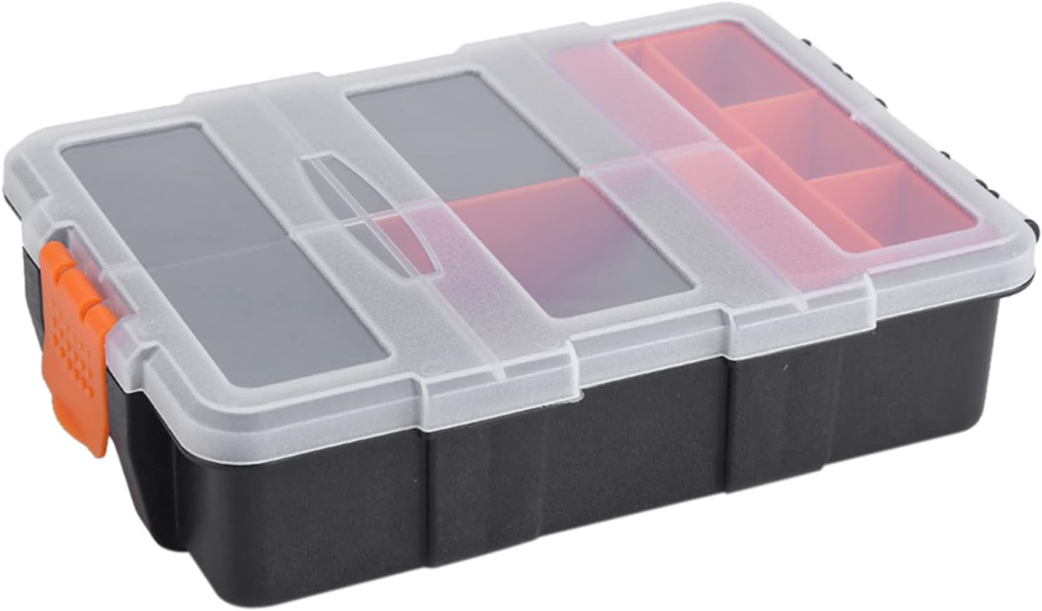  Boîte De Rangement à Deux Couches En Plastique Robuste Pour Petites Pièces
