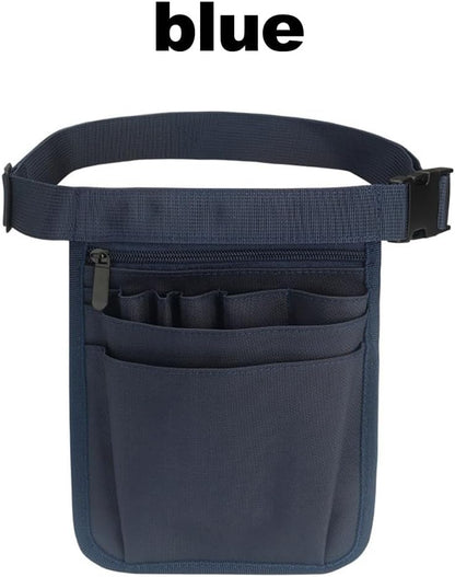  Sac Banane Réglable Avec 8 Poches Séparées Pour Outils Ceinture Utilitaire Avec Boucle à Dégagement Rapide En Tissu Oxford Pour Et Professionnels Du Service (bleu)