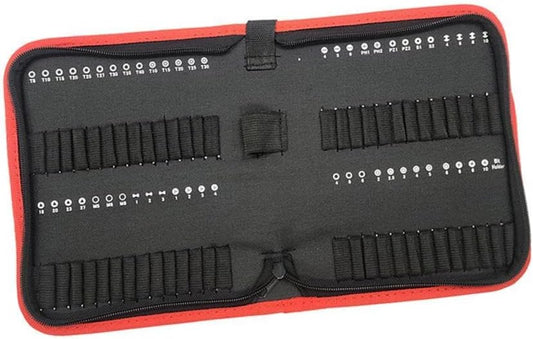  Generic Sac De Rangement Pour Embouts, Porte-embouts Portatif Avec Fermeture éclair, Petit Sac Pour Les Embouts De Tournevis, 22.4 Cm X 17.7 Cm X