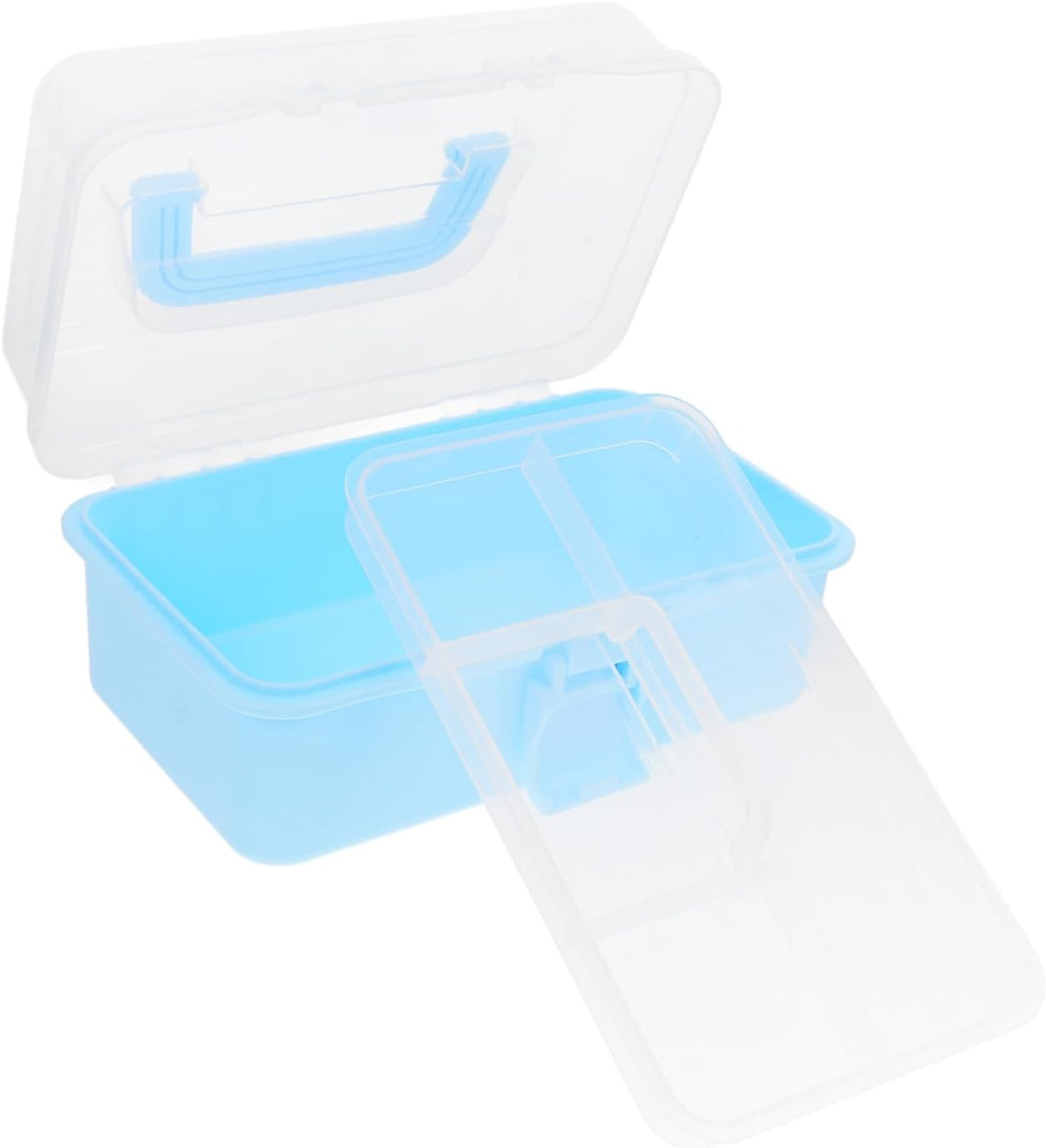  Gatuida Boîte à Outils Plastique à Niveaux Boîte De Rangement Portable Pour Loisirs Créatifs Organisateur De Voyage Pour Maison Et Bureau