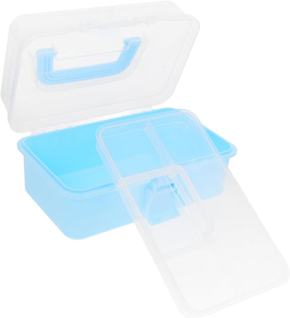  Gatuida Boîte à Outils Plastique à Niveaux Boîte De Rangement Portable Pour Loisirs Créatifs Organisateur De Voyage Pour Maison Et Bureau