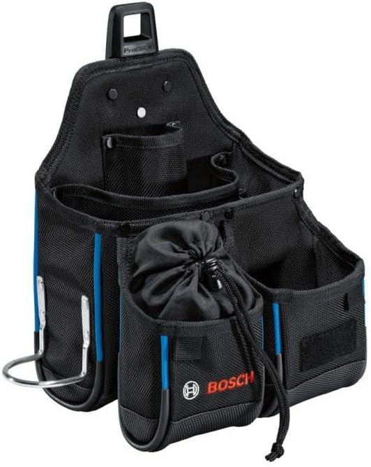  Bosch Professional Set Ceinture Porte-outils ProClick : 1 Ceinture 93 (taille S/M), 1 Sacoche GWT 4, 1 Sacoche GWT 2, 2 Supports ProClick