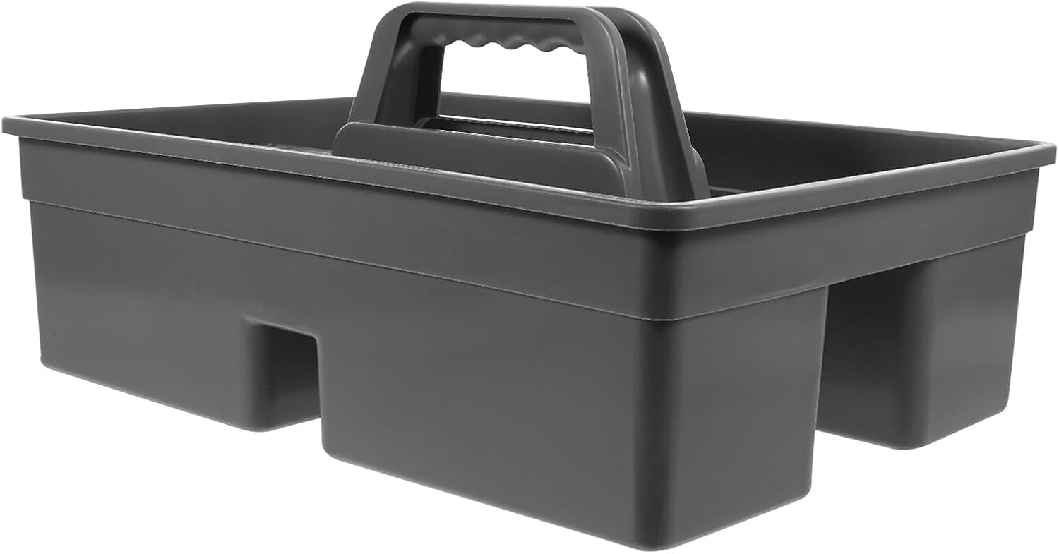  STOBAZA Boîte De Rangement Pour Produits De Nettoyage Portable Avec Poignée En Pp, Organiseur Pratique Pour Outils De Nettoyage à Main, Maison Voiture