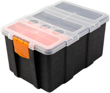  Boîte à Outils Portable Avec Couvercle, Vis, Boîtes De Rangement Pour Petites Pièces Avec Séparateurs Amovibles