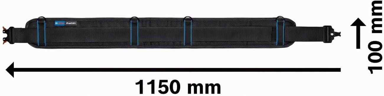  Bosch Professional Set Ceinture Porte-outils ProClick : 1 Ceinture 93 (taille S/M), 1 Sacoche GWT 4, 1 Sacoche GWT 2, 2 Supports ProClick