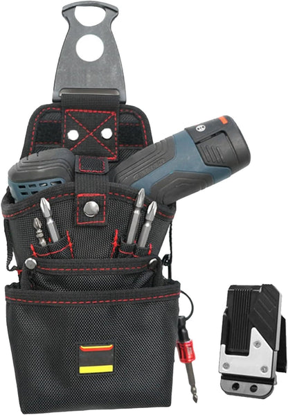  Sac à Outils De Ceinture | Sac Porte-Outils Ceinture Aimanté - Pochette à Vis Réglable Organisateur Pour Électricien, Porte-Perforateur Électrique Imperméable Pour Atelier De Menuiserie Et