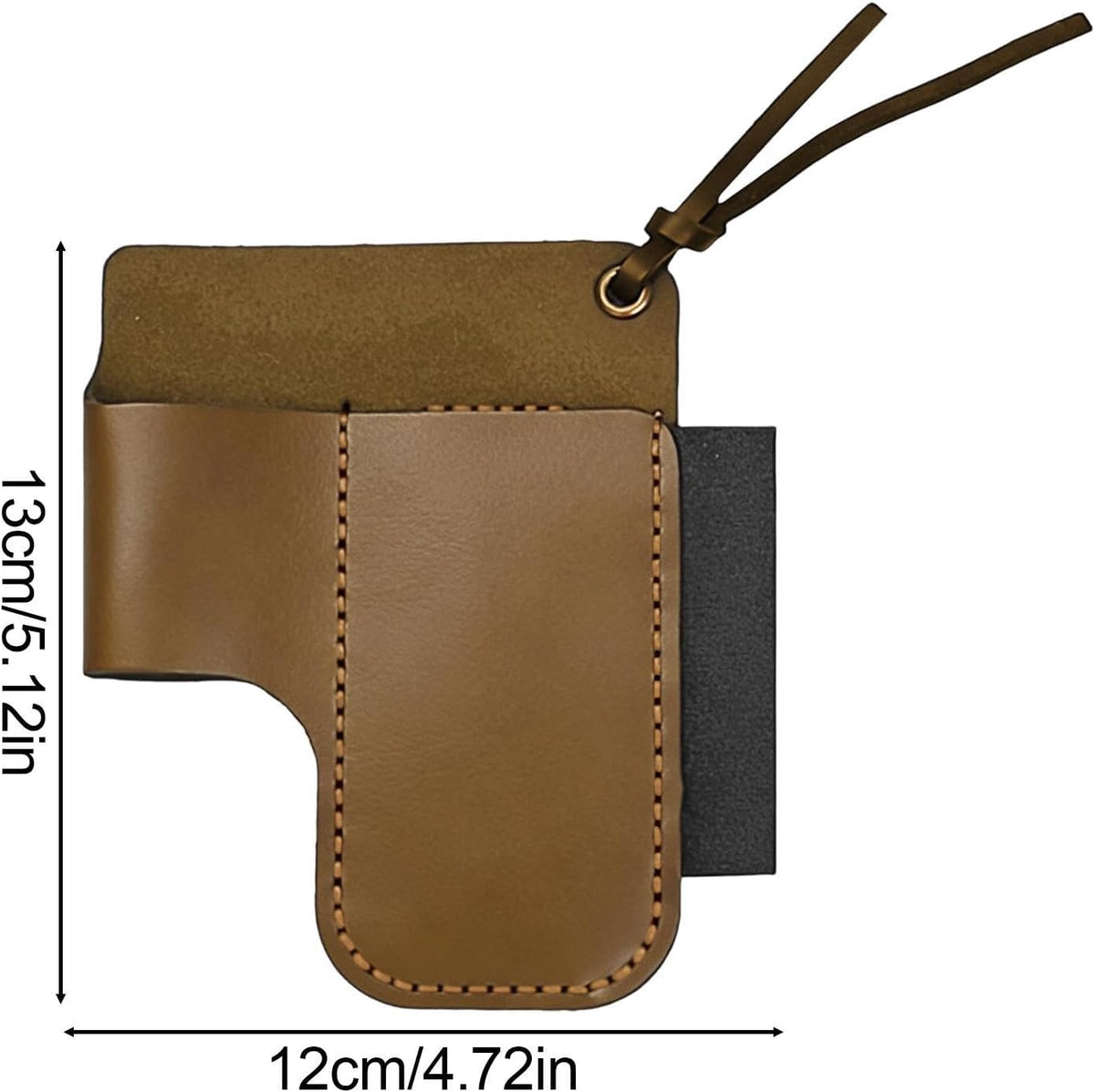  Sac Banane En Cuir - Style Rétro - Porte-outils - Accessoire De Rangement Pour Outils - Convient Pour Lampe De Poche, Cutter, , Récolte, élagage, Rénovation De Maison, Construction, Plombier