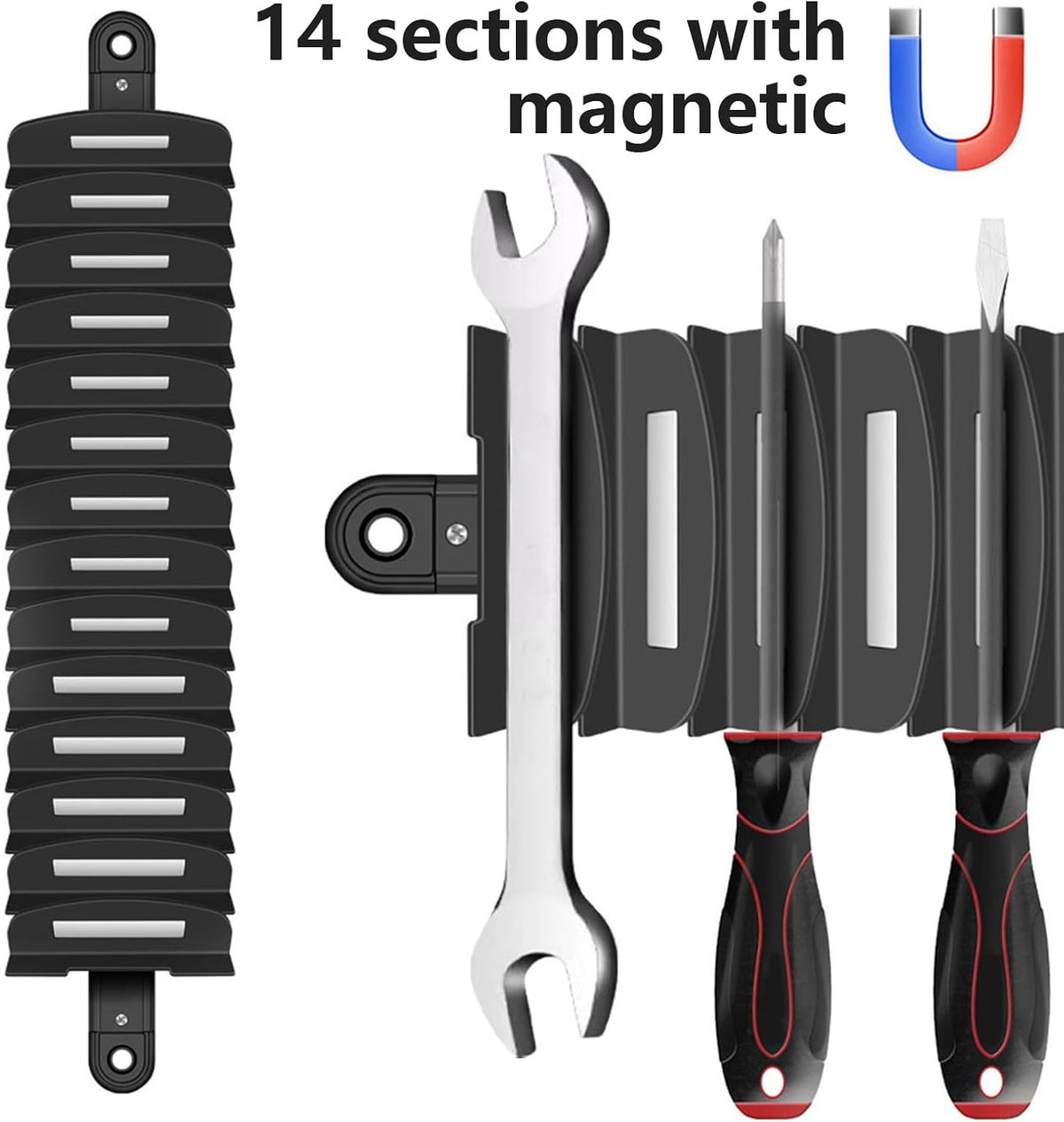 Générique Porte-Clés à Outils, Support Mural Pour Clés à Crémaillère, Accessoire Polyvalent De Fixation Pour Boîte à Outils - Débutants, Passionnés Et Utilisateurs