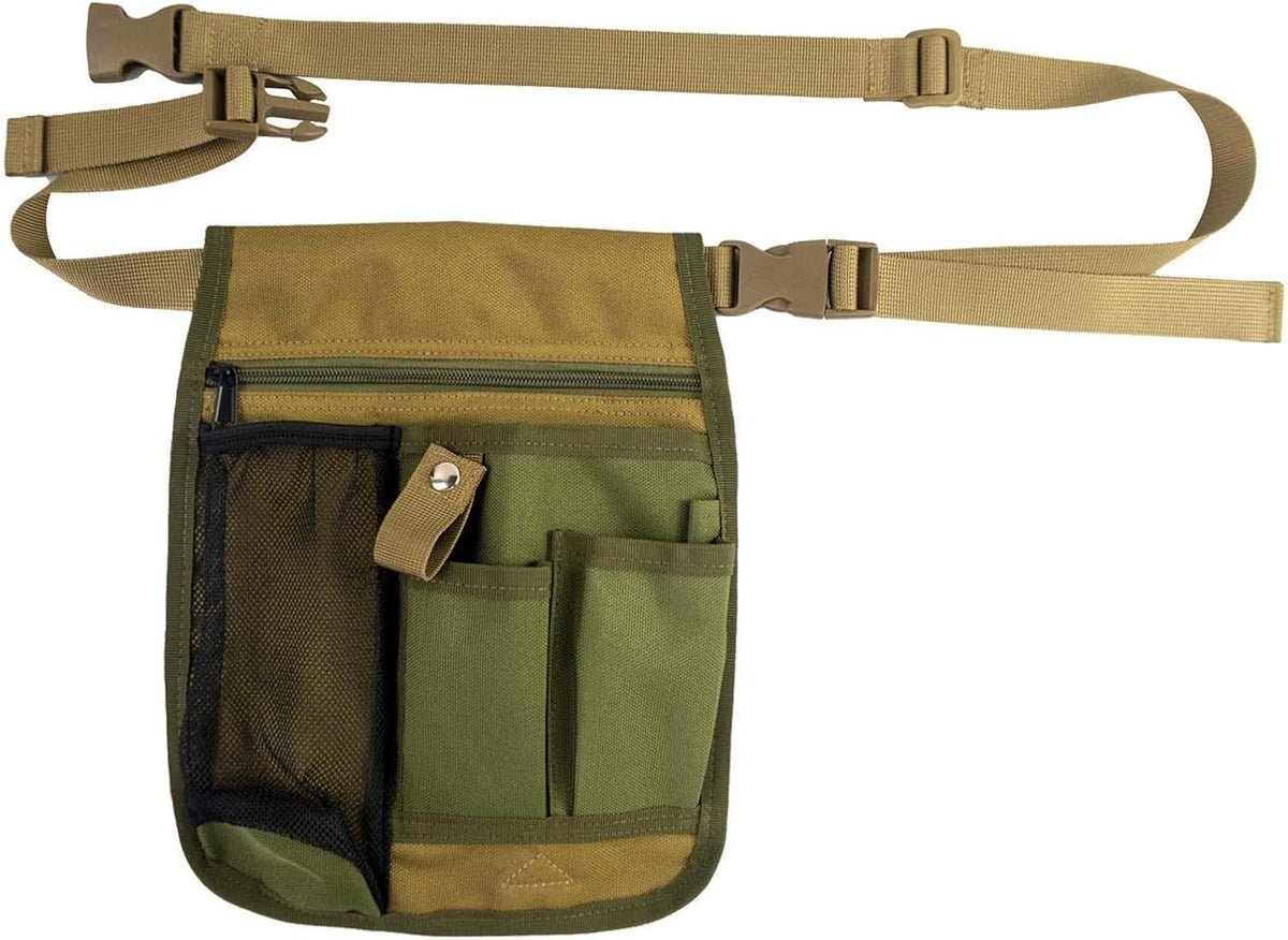  Sacoche à Outils Banane, Pochette à Outils, Jardinage, Ouvrier Du Bâtiment, électricien, Menuisier, Sac De Travail En Tissu Oxford, Vert