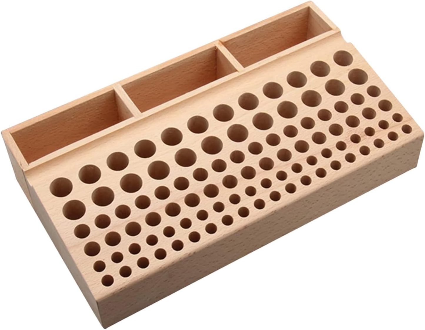  Support De Rangement Pour Outils,Support En Hêtre à Fentes Pour Emporte-Pièces | Boîte De Stockage Pour Outils En Cuir,pour La Maison, Les Professionnels, Cadeau Femmes Et Amis, Travail Intérieur Et
