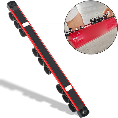  XIAOXIAOYU Organisateur De Tournevis Magnétique | Porte-outils Pour Clés | Support De Rangement Pour Pinces, Clés, Tournevis, Rail De Rangement à 9 Trous Pour Outils à Main