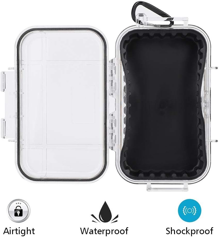  Boîte De Rangement En Plastique étanche Et Résistante Aux Chocs - Pour L'extérieur - Étanche Et Hermétique - Avec Coque Rigide - Boîte De Transport - 4 Couleurs (transparent)