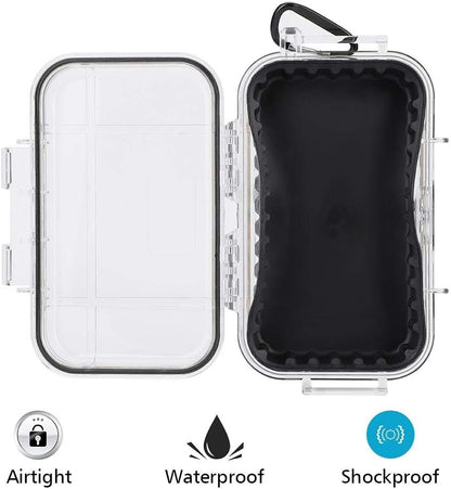  Boîte De Rangement En Plastique étanche Et Résistante Aux Chocs - Pour L'extérieur - Étanche Et Hermétique - Avec Coque Rigide - Boîte De Transport - 4 Couleurs (transparent)
