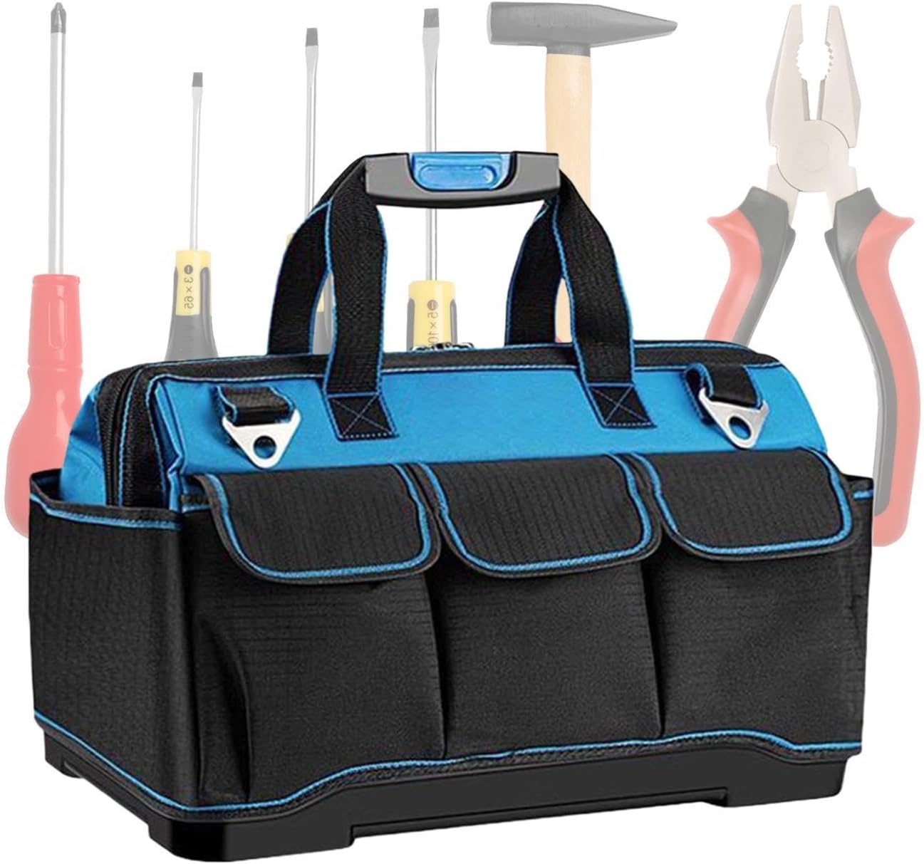 GENERIC Sac à Outils Organisateur | Oxford Résistant Imperméable Multi-poches | Sac À Outils Mécanicien Portable,pour Travaux De Construction Maison Garage Atelier Papa électricien Mécanicien