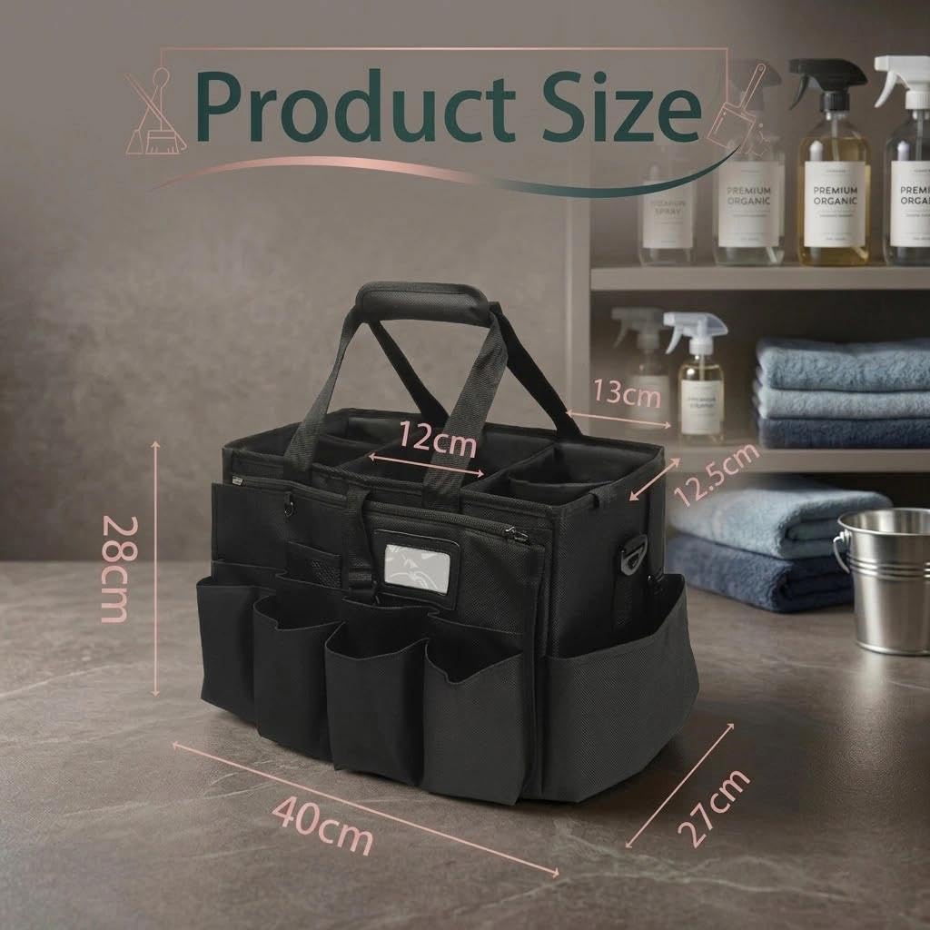  Sac De Nettoyage, Panier De Nettoyage, Rangement Pour Fournitures, Avec Bandoulière Et Poignées, Adapté Pour Les Nettoyeurs Et Ceux Qui Ont Besoin De Transporter Et De Ranger Différents