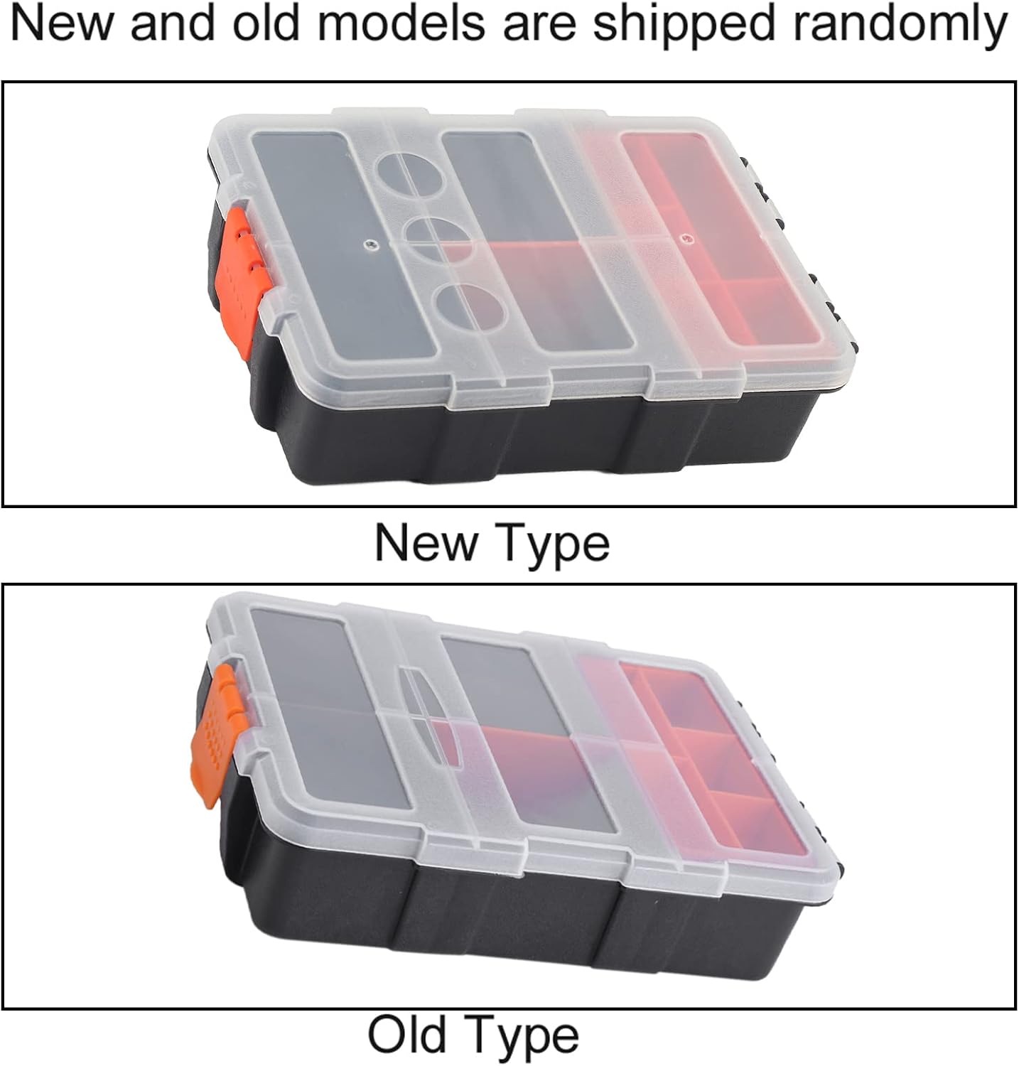  Boîte De Rangement à Deux Couches En Plastique Robuste Pour Petites Pièces