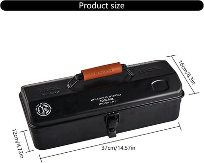  Boîte à Outils De Camping En Fer Avec Poignée Confortable En Cuir Et Finition Peinture Protectrice Adaptée à Divers Environnements