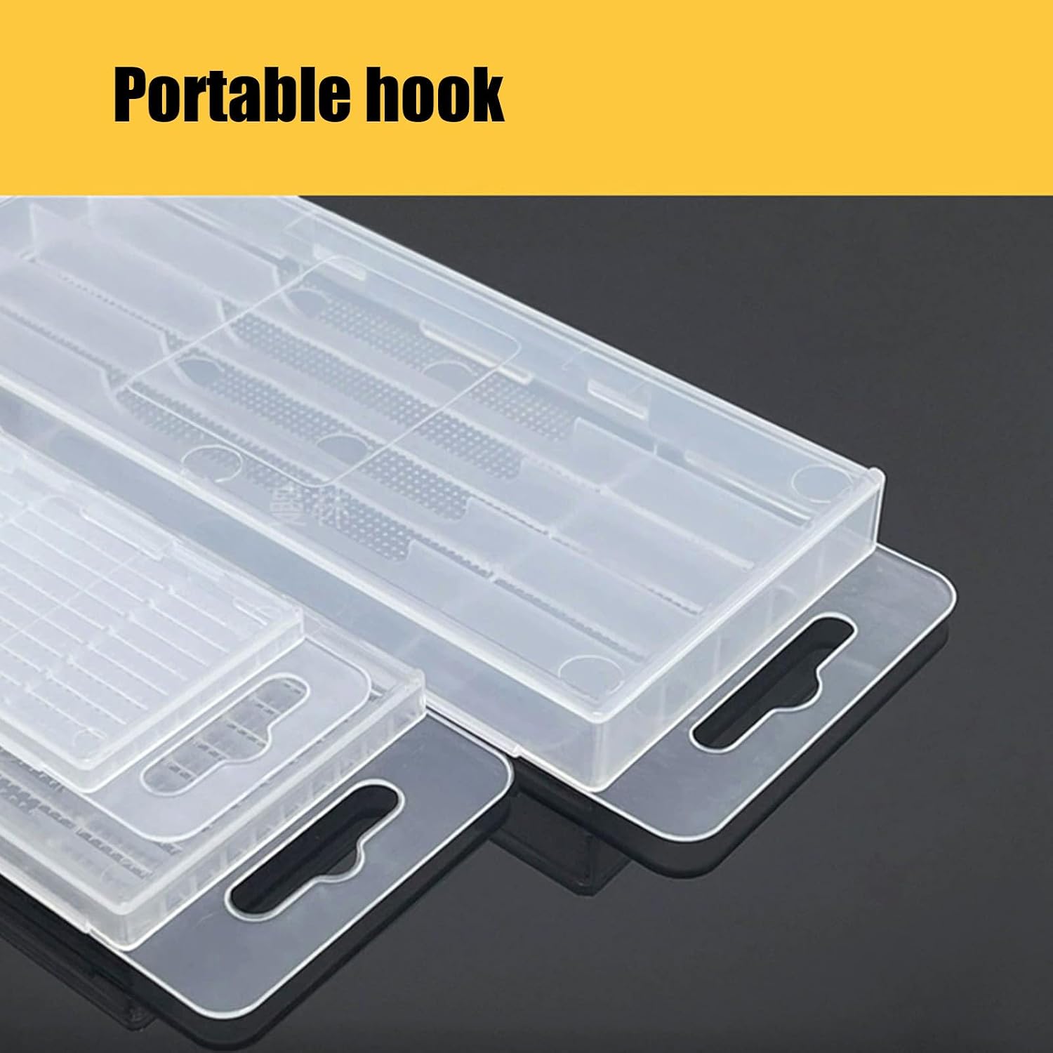  Boîte à Outils Transparente Avec Fermeture Sécurisée Et Crochet De Suspension Pour Accessoires, Boîte à Outils, Rangement De Petites Pièces
