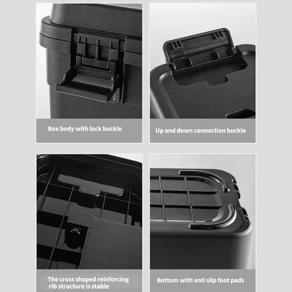  Boîte De Rangement à Outils En Polypropylène Avec Loquets Sécurisés, Organisation Interne Intelligente, Tailles 6,5 L Et 4 L Pour Organiseur Portable
