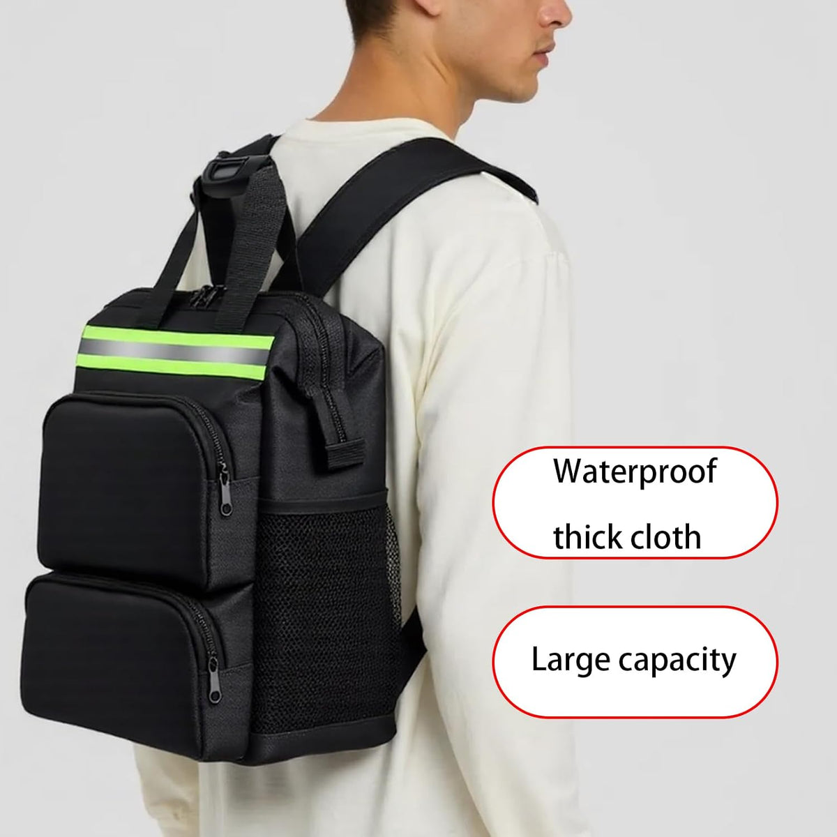  Sac à Dos Multifonction En Tissu Oxford Pour Outils D'électricien - Grande Capacité - Pour Réparation Et Entretien D'appareils électroménagers - Sac à Outils étanche