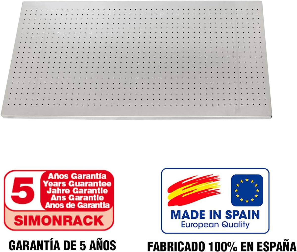  Simon Rack Panneau Mural Perforé Porte Outils, Jeu De 17 Crochets, 900x600 Mm, Galvanisé - Simonwork
