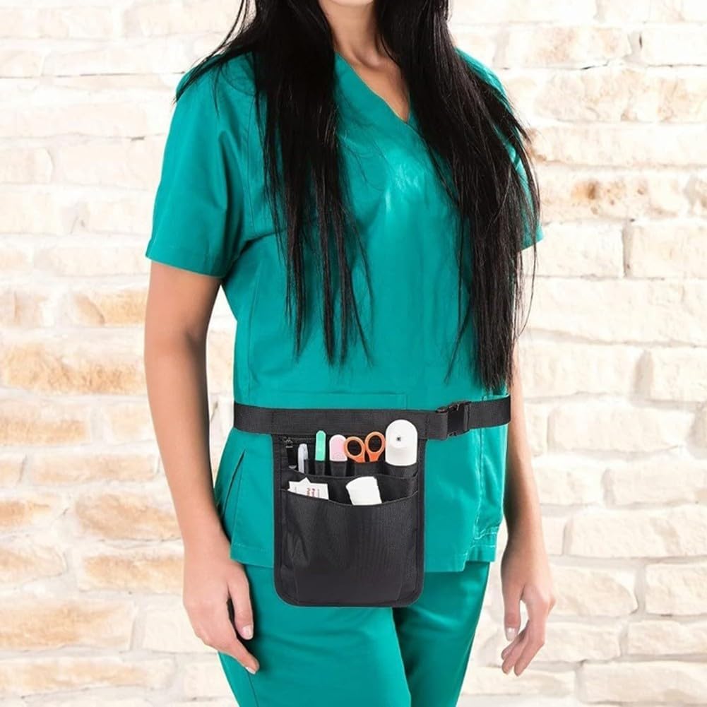  Sac Banane Réglable Avec 8 Poches Séparées Pour Outils Ceinture Utilitaire Avec Boucle à Dégagement Rapide En Tissu Oxford Pour Et Professionnels Du Service (bleu)
