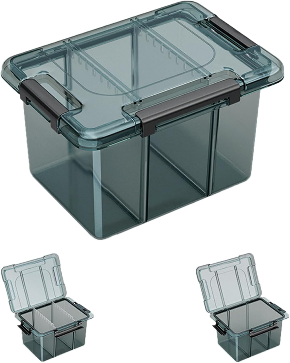  Boîte De Rangement Multi-usage Avec Compartiments Flexibles Pour La Maison, Le Garage Et Le Bureau Boîte De Rangement à Outils Avec Séparateurs