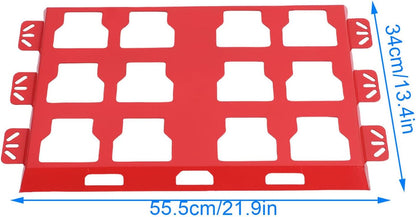  Brrnoo Plaque De Montage En Alliage D'aluminium Compatible Avec La Boîte à Outils Packout, Support Mural Ou Au Sol Pour Système De Stockage Et D'organisation Des Outils, 13,4 X 21,9 (rouge)