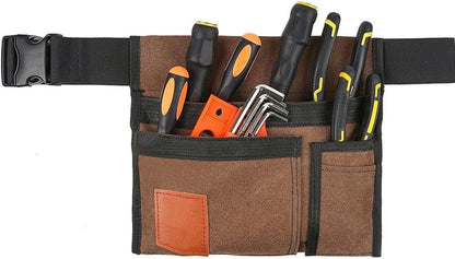  Ceinture Porte-Outils De Jardin En Toile - Pochette À Outils Ajustable À Taille, Tablier Utilitaire Léger Avec Poches Pour Femmes Hommes, Organisateur De Jardinage