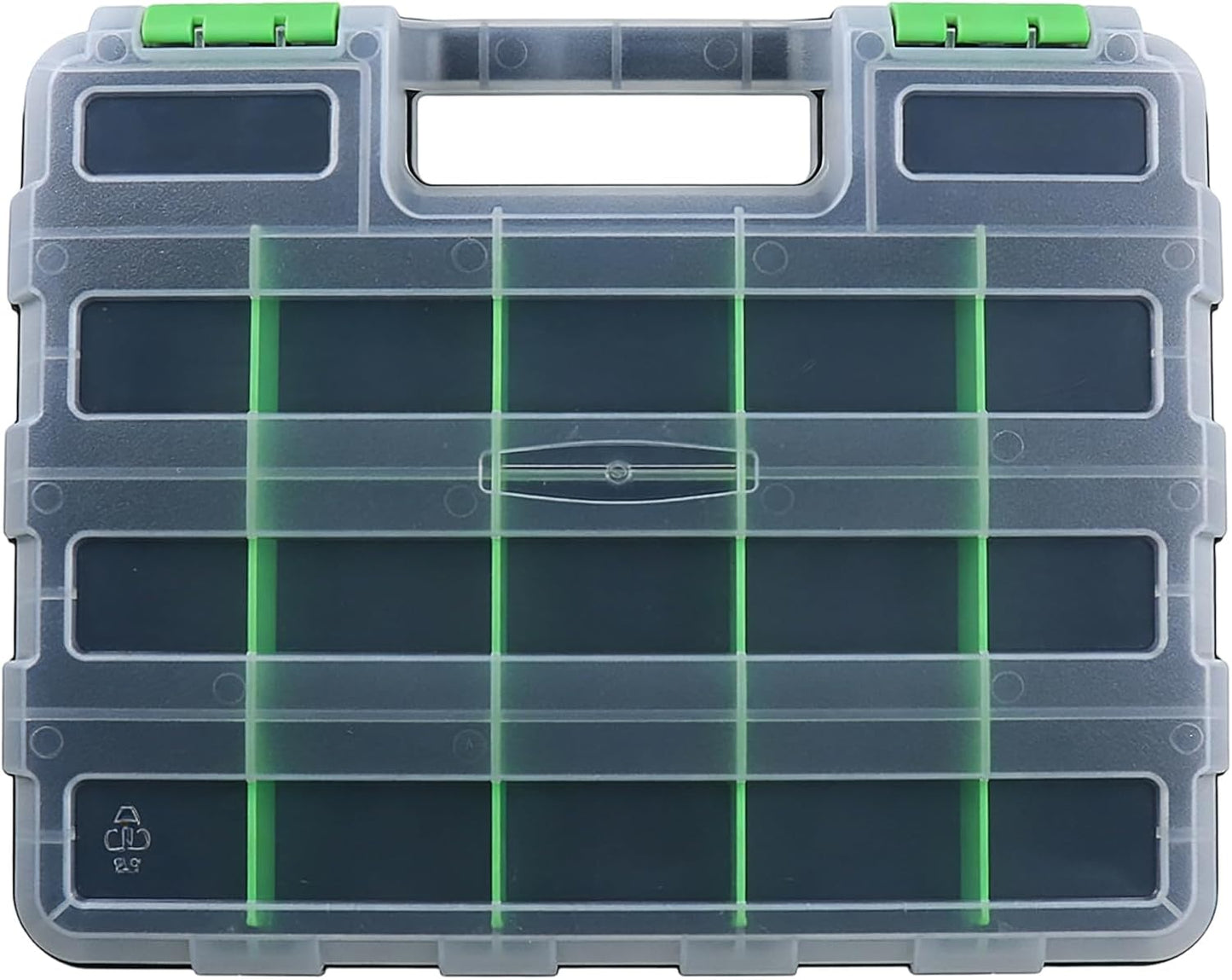 GENERIC Boîte De Rangement Pour Vis, 34 Compartiments, Organiseur De Taille Moyenne Pour Boulons, Clous, Rangement, Boîte à Outils Pour Garage, Atelier, Organiseur Polyvalent Pour Usage Domestique Et